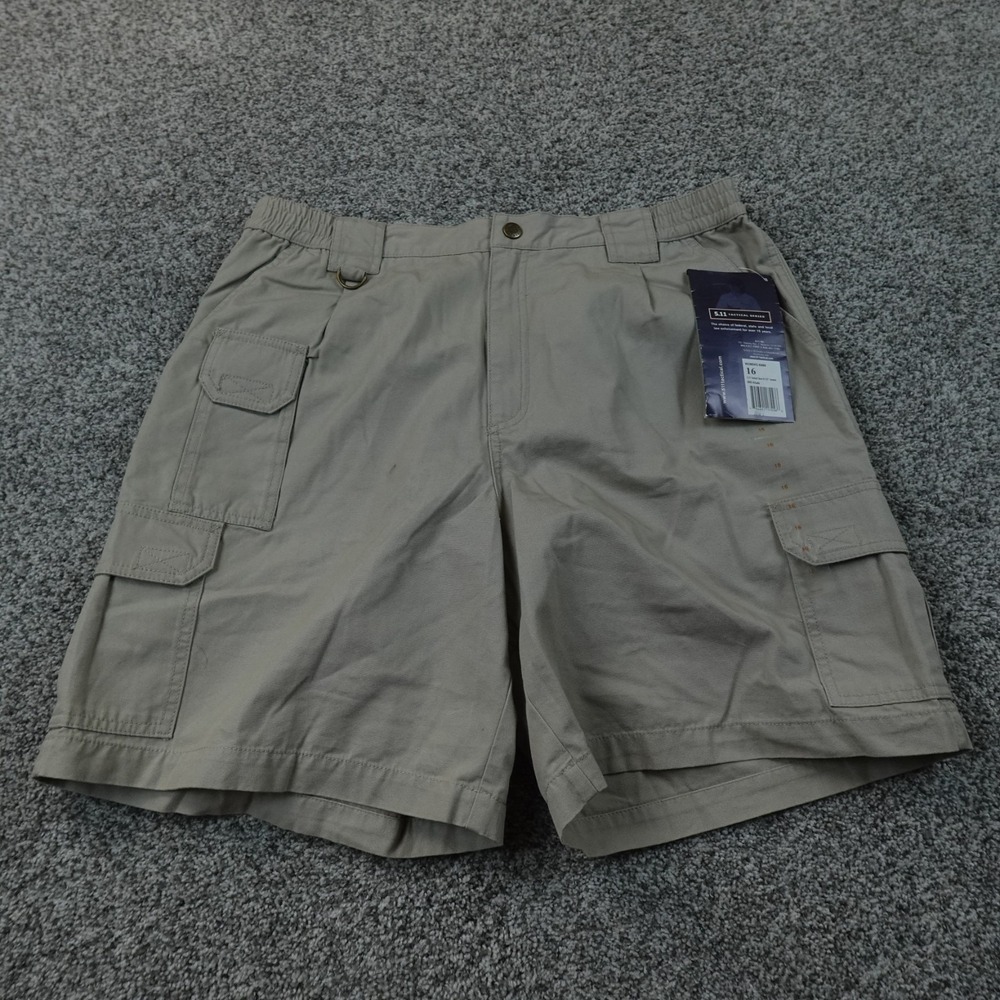 NEW 5.11 Tactical Shorts Womens 16 Beige Khaki Brown Cargo Utility Outdoor Work